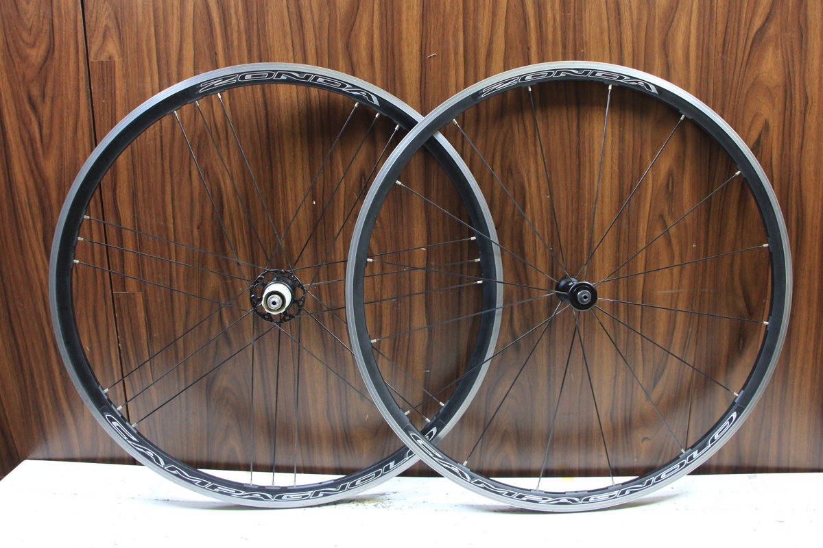 Campagnolo Zonda C17 GP5000付き 1オーナー Campagnolo Zonda C17 Clincher Wheelset Shimano Freehub 11/12s